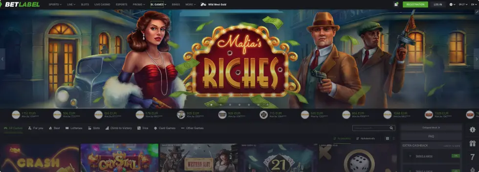 BetLabel Casino Spil