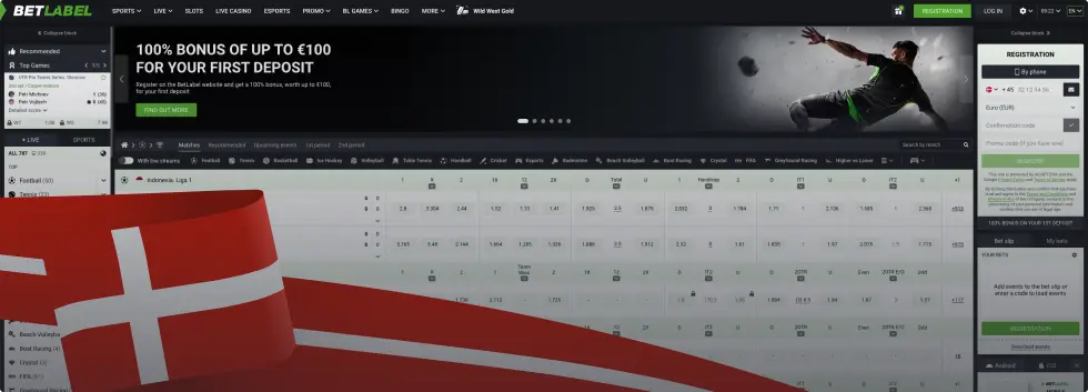 BetLabel Væddemål på Sport
